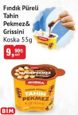 KOSKA FINDIK PÜRELİ TAHİN PEKMEZ& GRİSSİNİ KOSKA FINDIK PÜRELİ TAHİN PEKMEZ& GRİSSİNİ